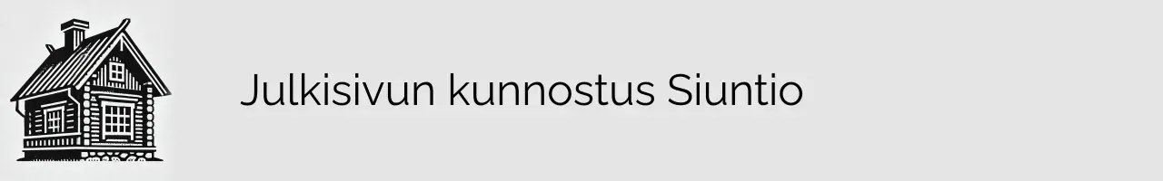 Julkisivun kunnostus Siuntio